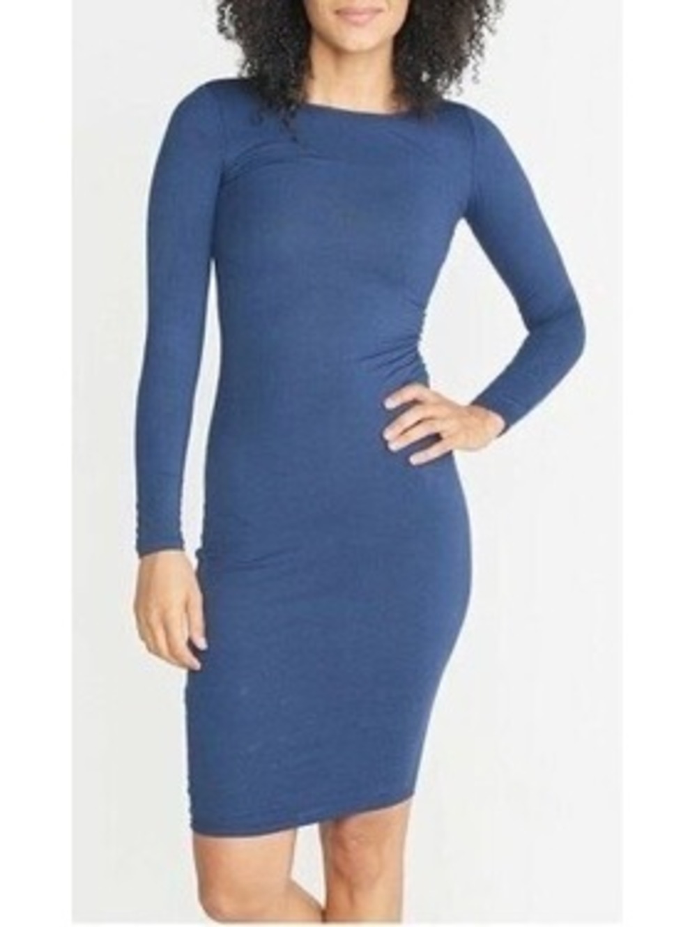 Marine Layer Lexi Longsleeve Midi Dress in Twilight M